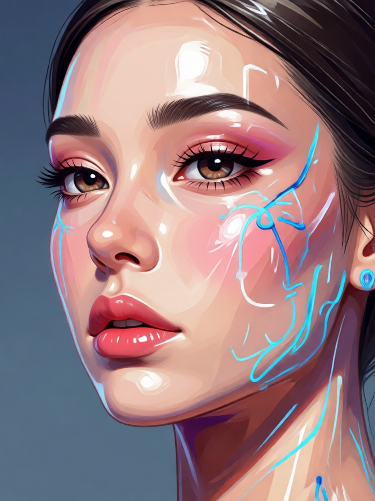 Hyper-realistic AI portrait with detailed hair