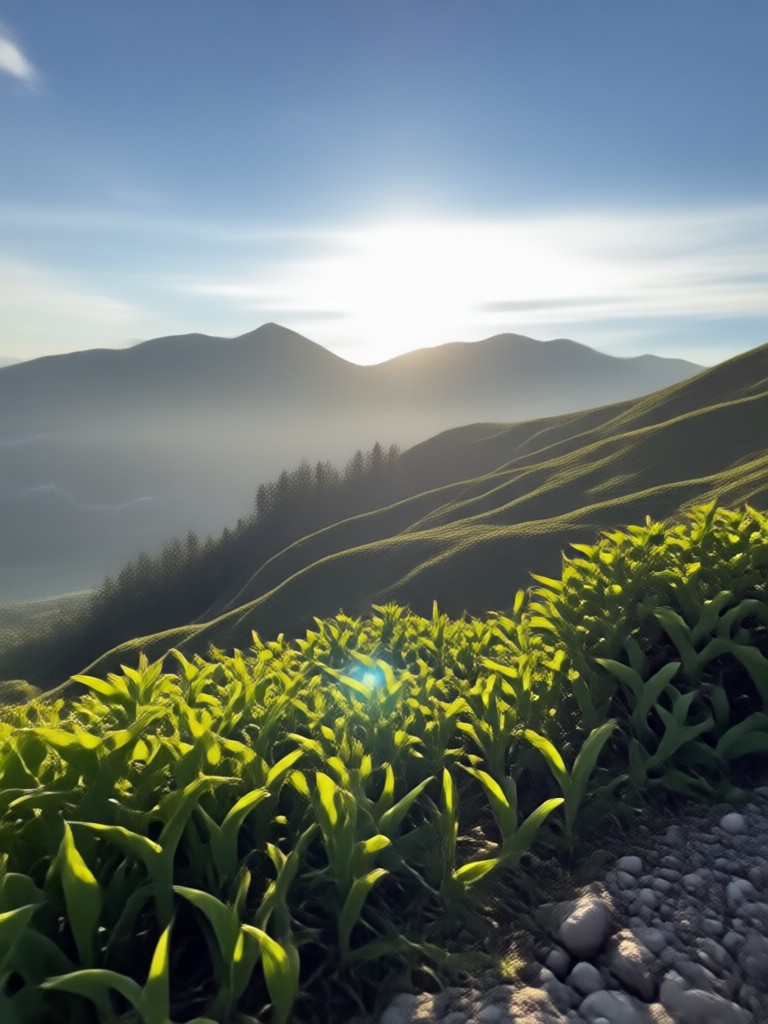 Realistisches Foto zu Bergkuss-Video