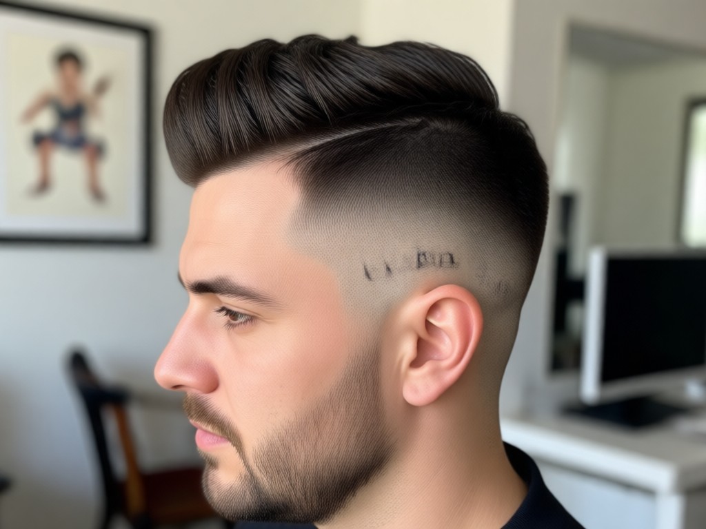 Hyper realistic AI buzz cut filter comparison