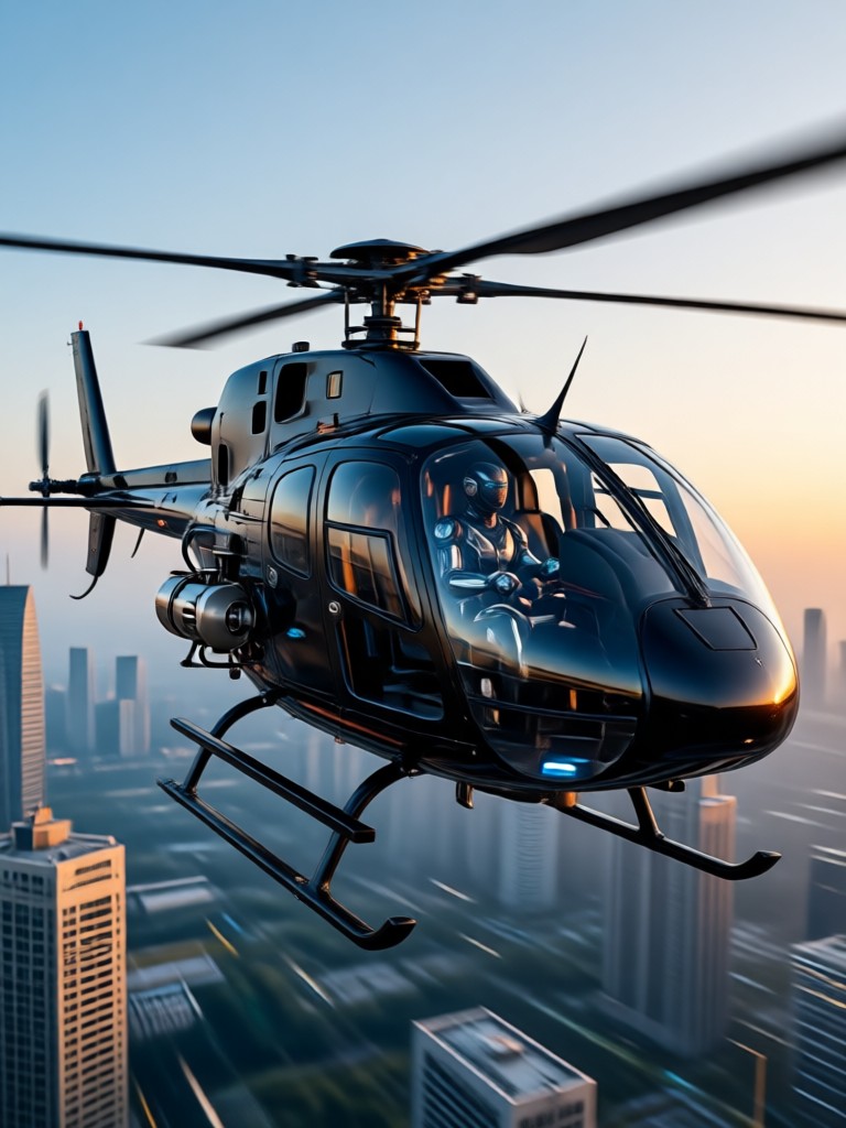 AI generated helicopter cockpit dashboard view