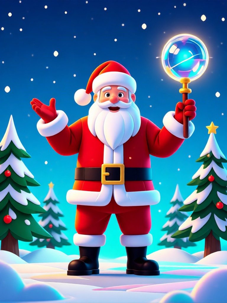 Video de Santa estilo dibujos animados hecho con IA
