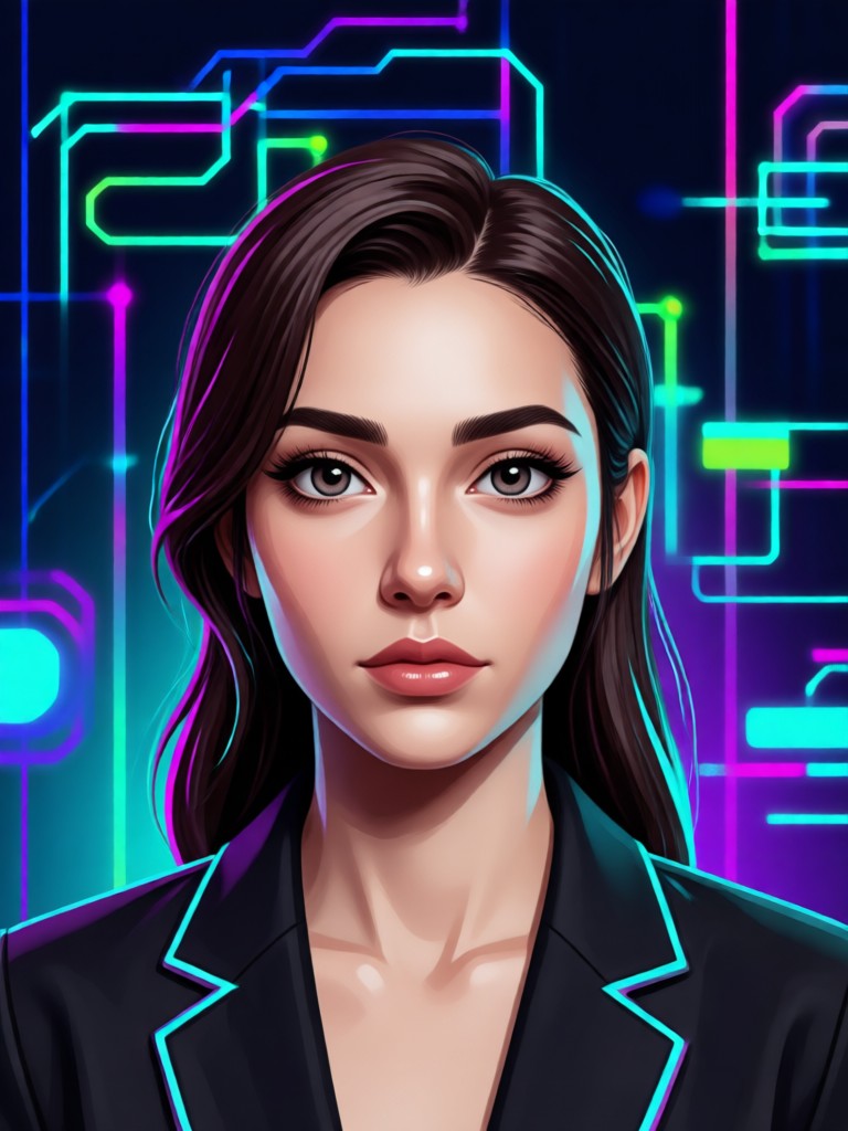 Streamer profile picture with AI effects