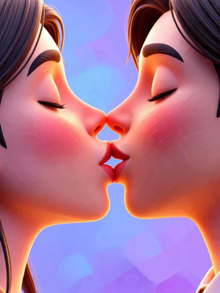 pixpop 앱 3D 키스 애니메이션 쇼케이스