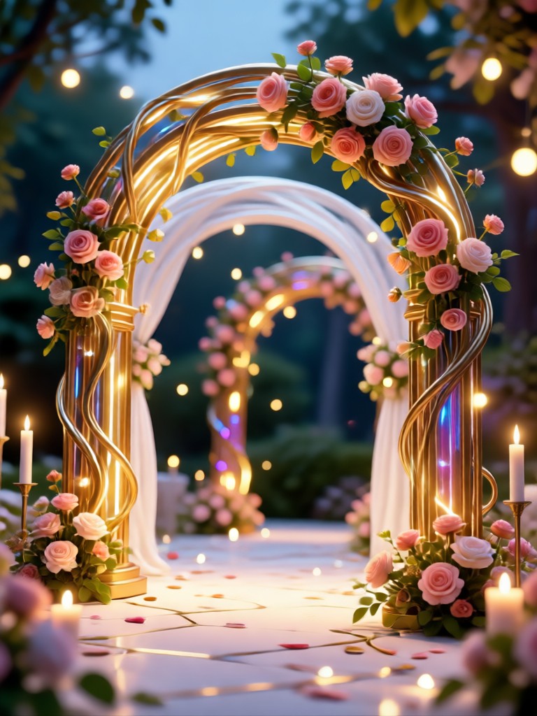 Phone showing AI wedding decor design app