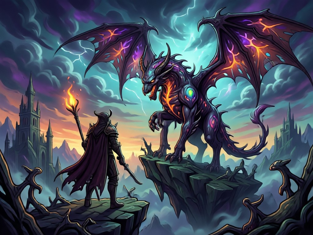 Gallery showcasing various dark fantasy AI art styles