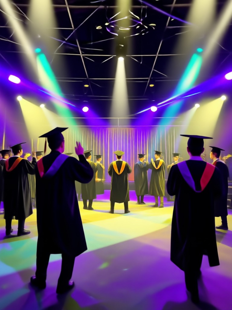 Viral confetti party graduation video template