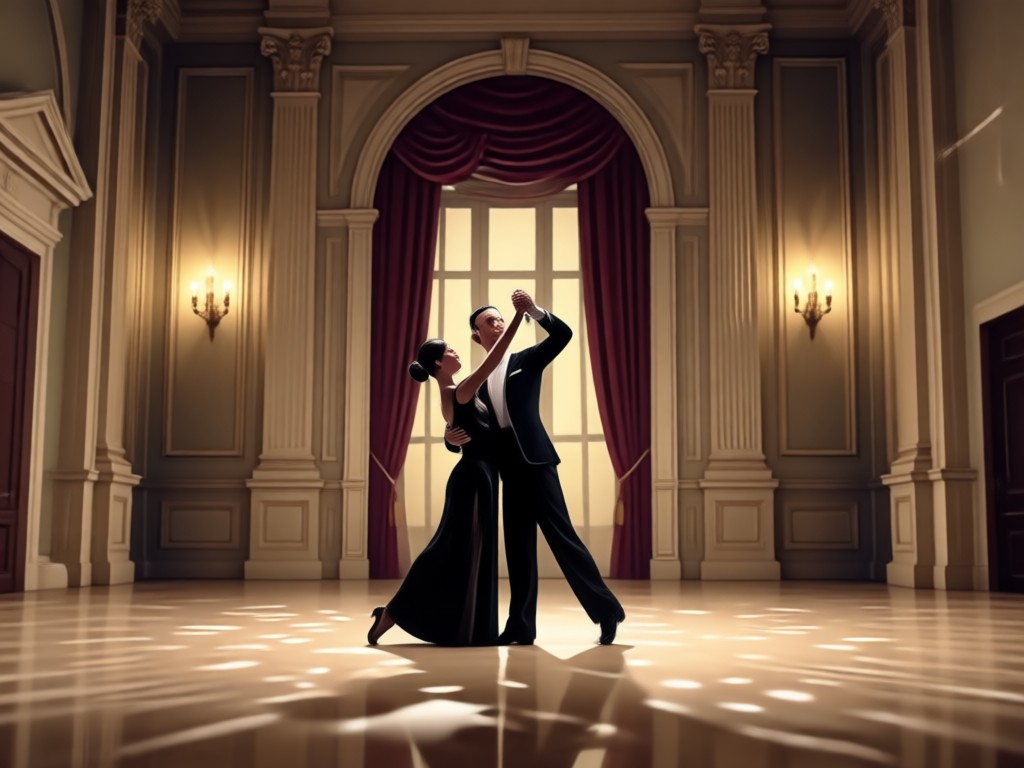 Fantasy couple dancing AI animation