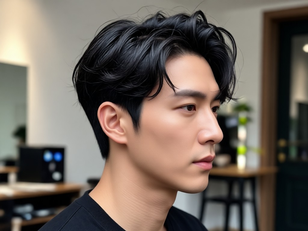 Realistic Korean male hairstyle AI try on