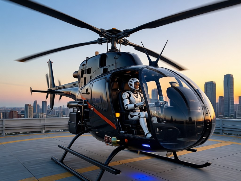 Various AI generated helicopter models