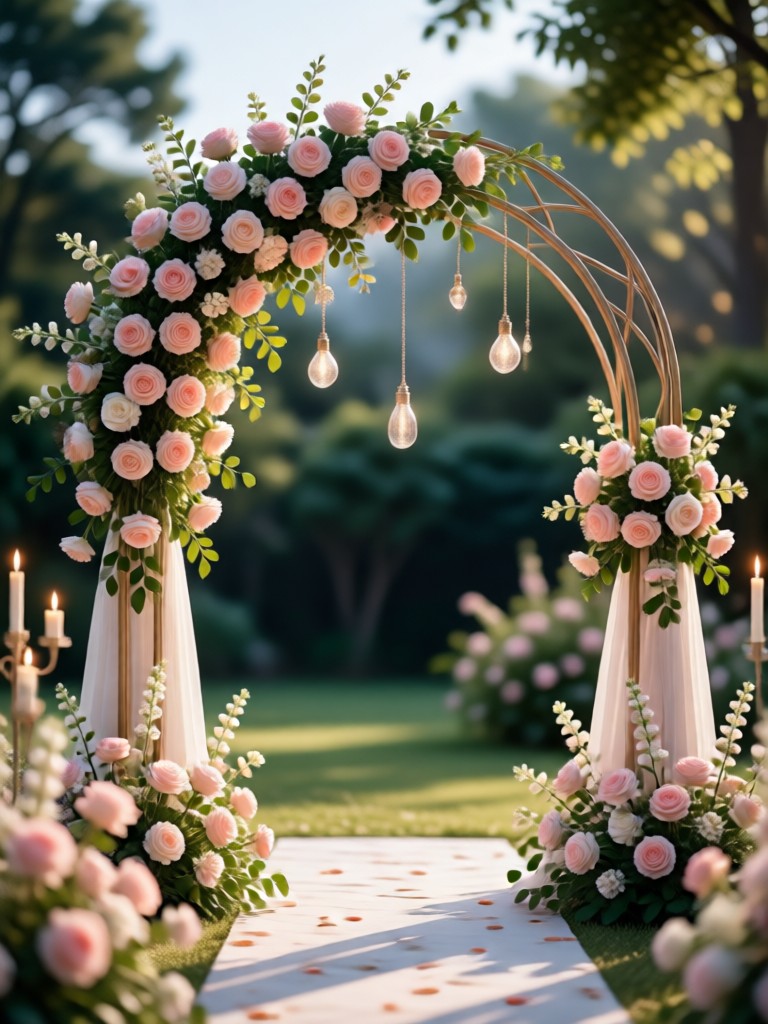Asian inspired wedding ceremony decor