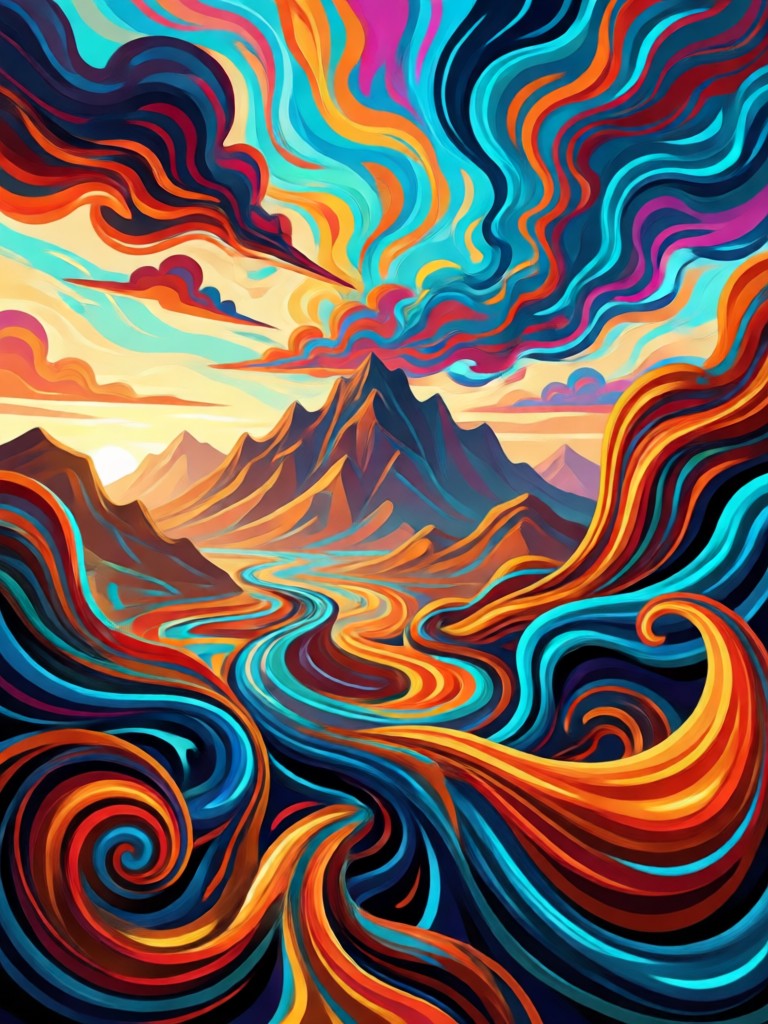 Mountain landscape wallpaper