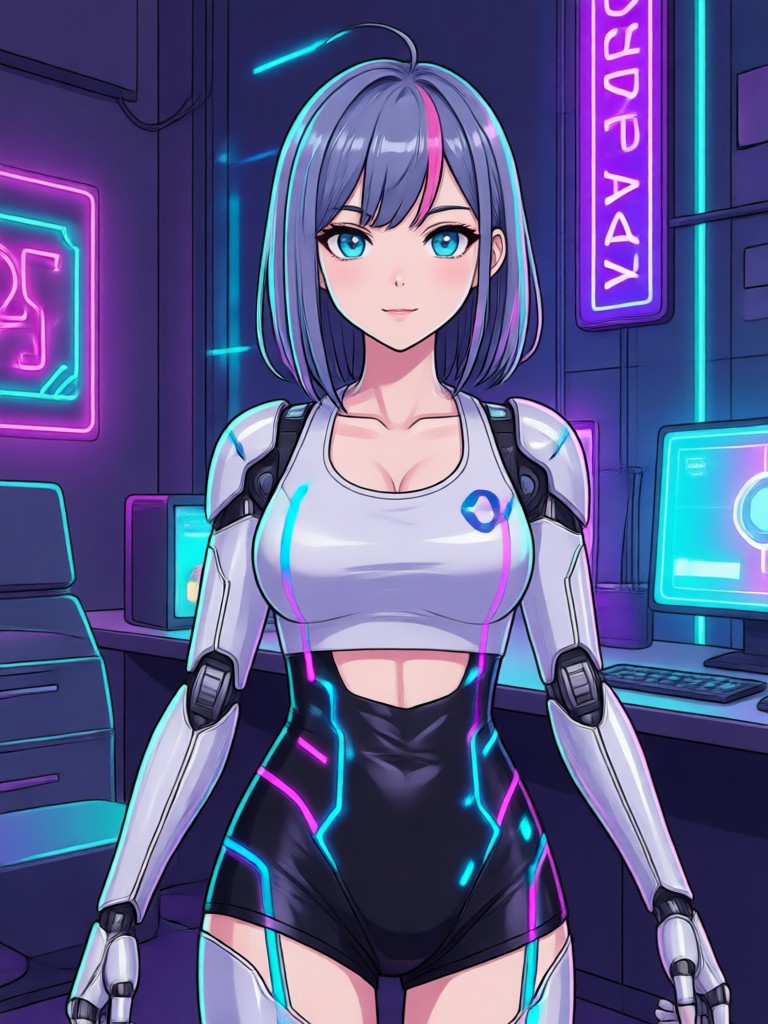 AI girlfriend with artistic filter