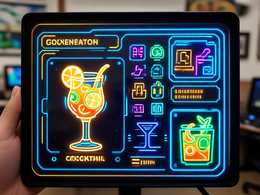 KI generiert eine Liste von Cocktailnamen auf einem Handybildschirm