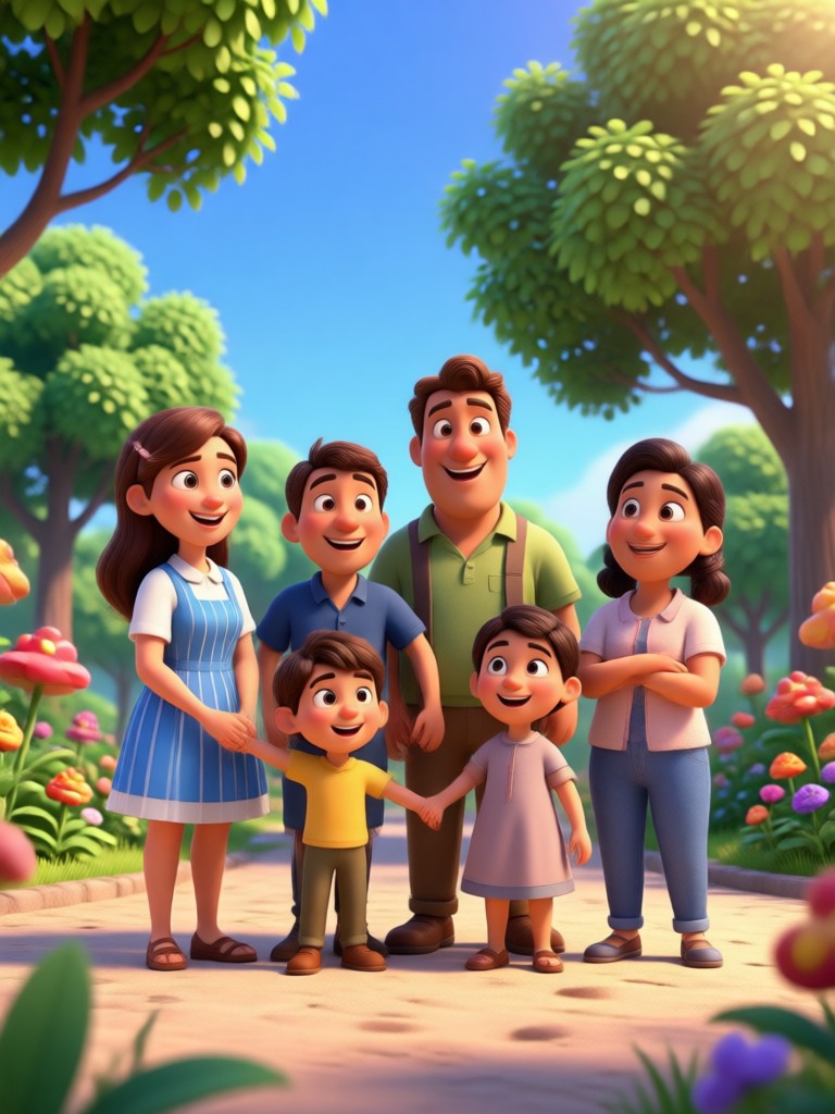 Friends group reimagined as a Pixar character crew