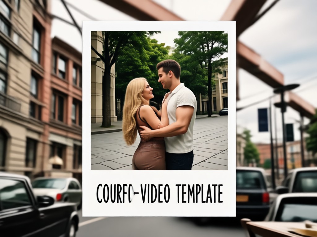 Customizable polaroid template editing interface