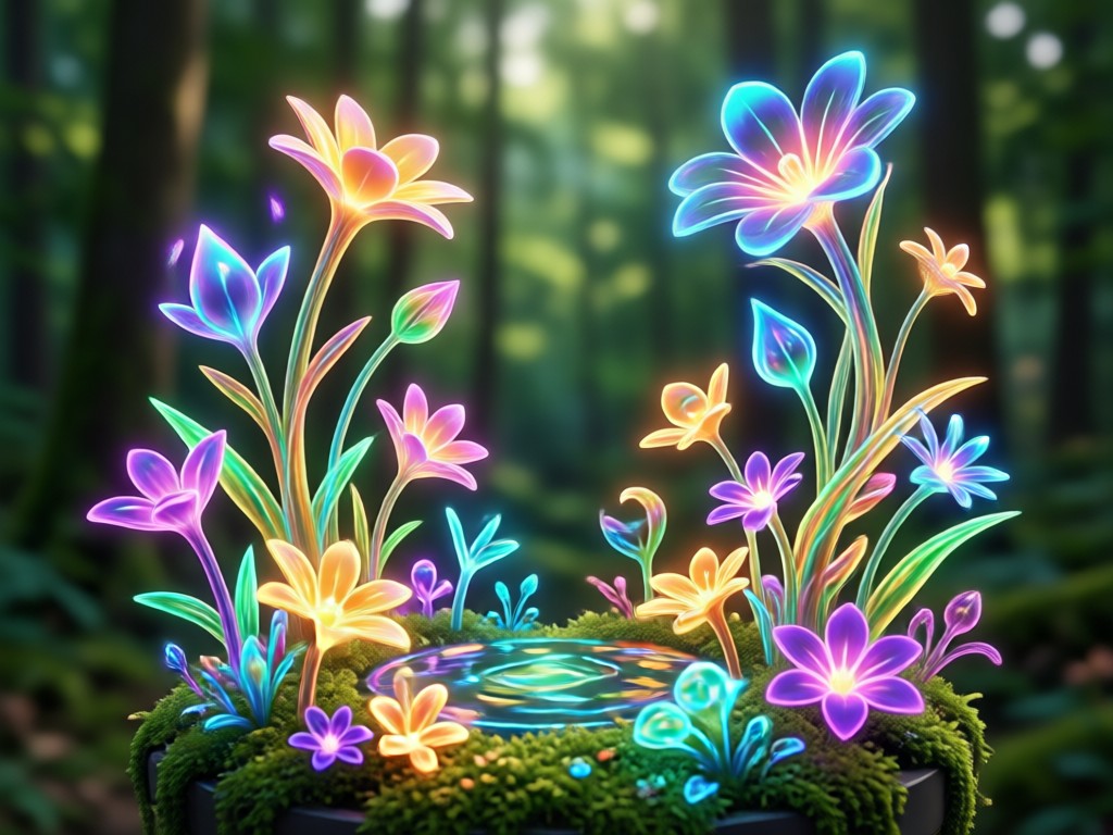 Variedade de Estilos de Design de Jardim com IA