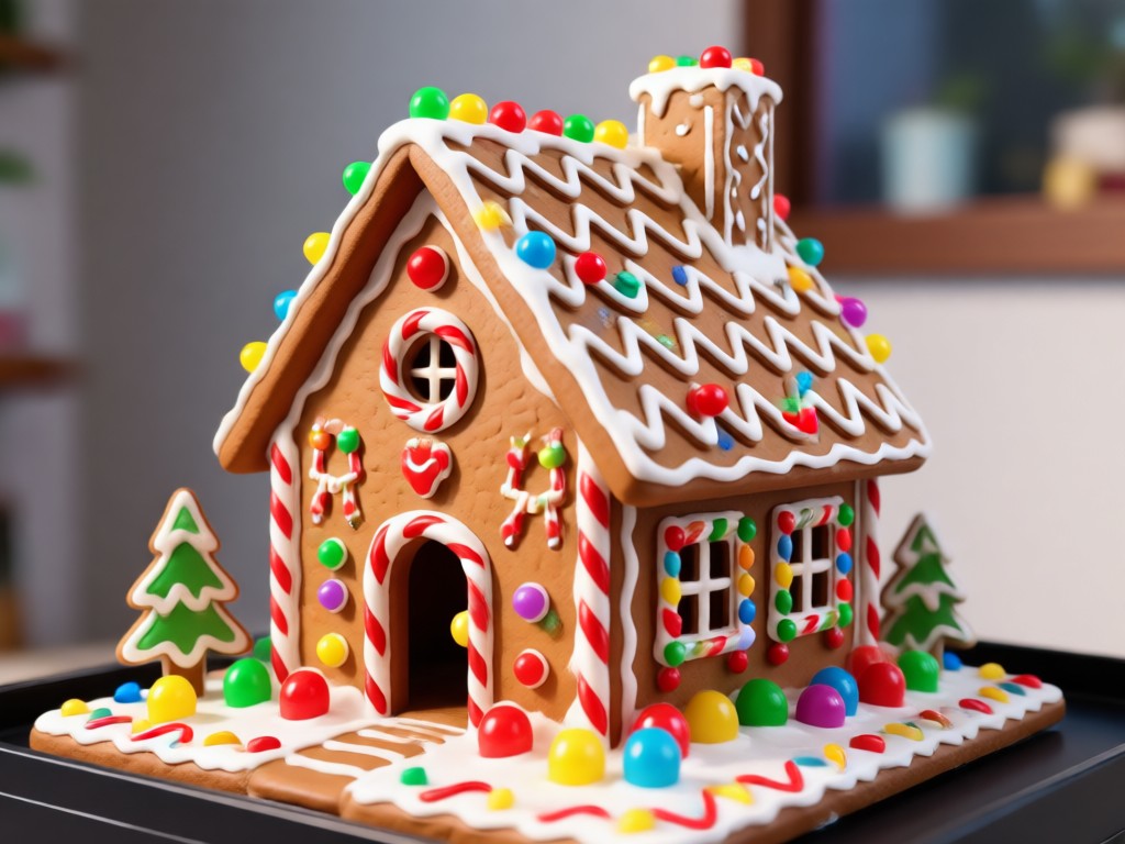 Comparación lado a lado mostrando una cocina real desordenada versus un diseño limpio de casita de jengibre digital con IA