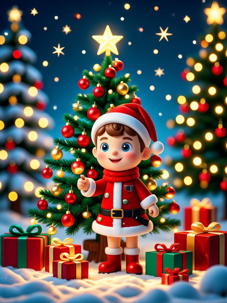 AI generated humorous Christmas meme template