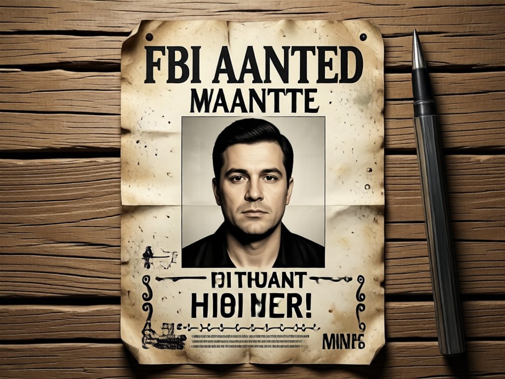 Customizable text fields on a wanted poster