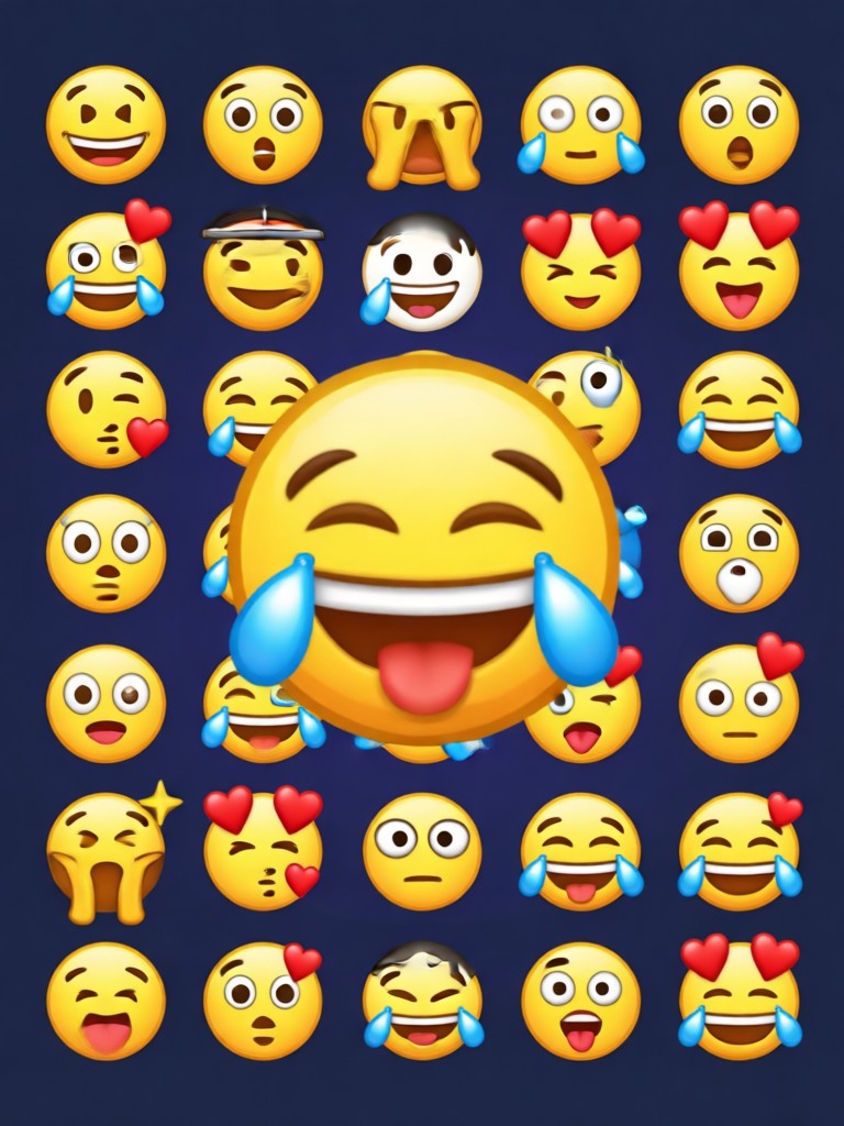 Elegant artistic portrait emoji