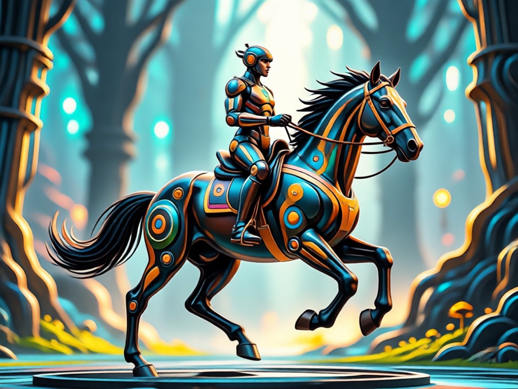 Different horse riding styles AI