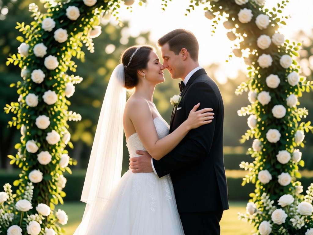 AI生成 自然体 結婚式 瞬間