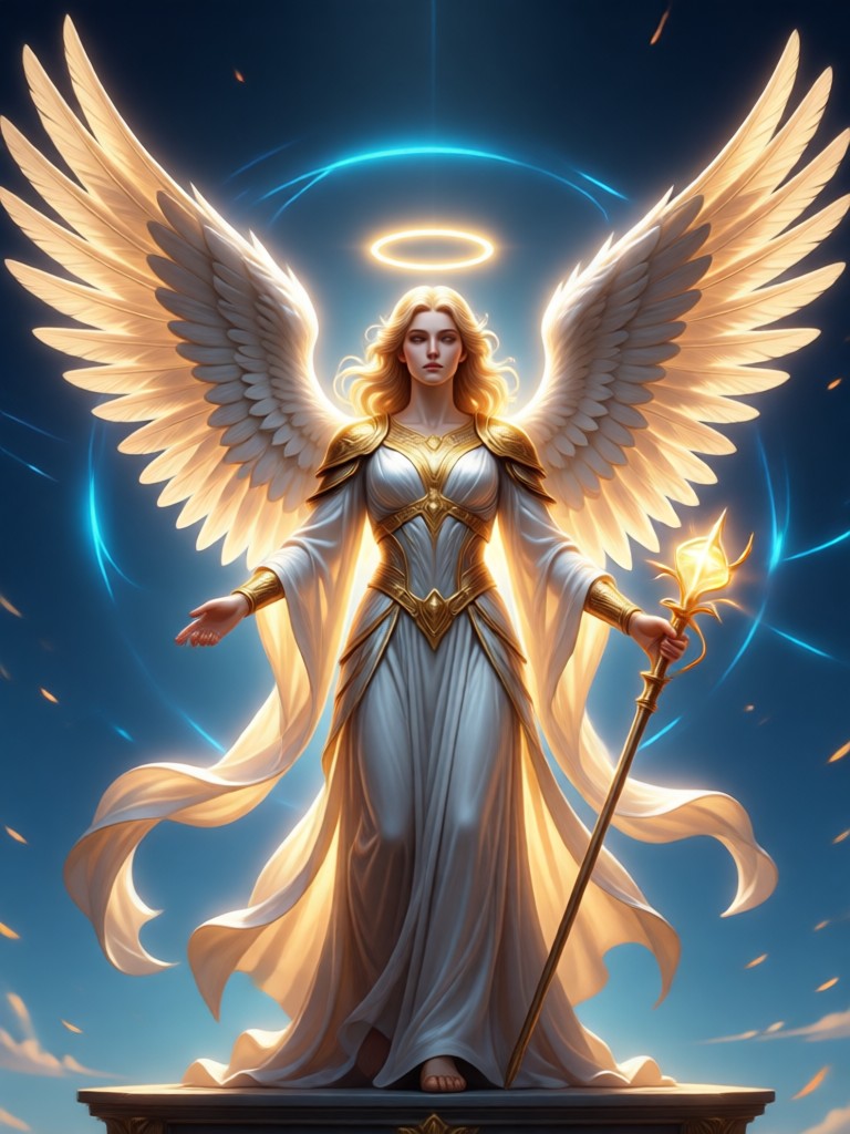 Mobile phone showing the AI Angel Creator interface