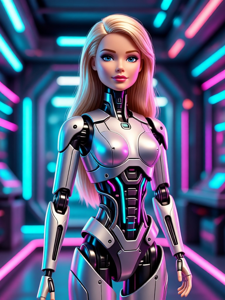 Modern fashion Barbie AI creation