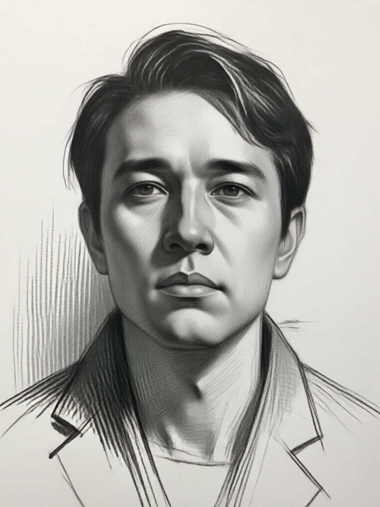 Foto de viaje convertida en boceto artístico