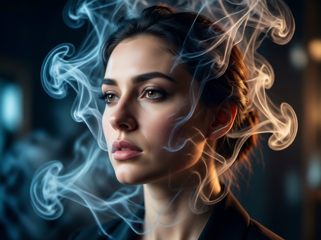 Cinematic Smoke Portrait Generator mit einem Fingertipp generieren