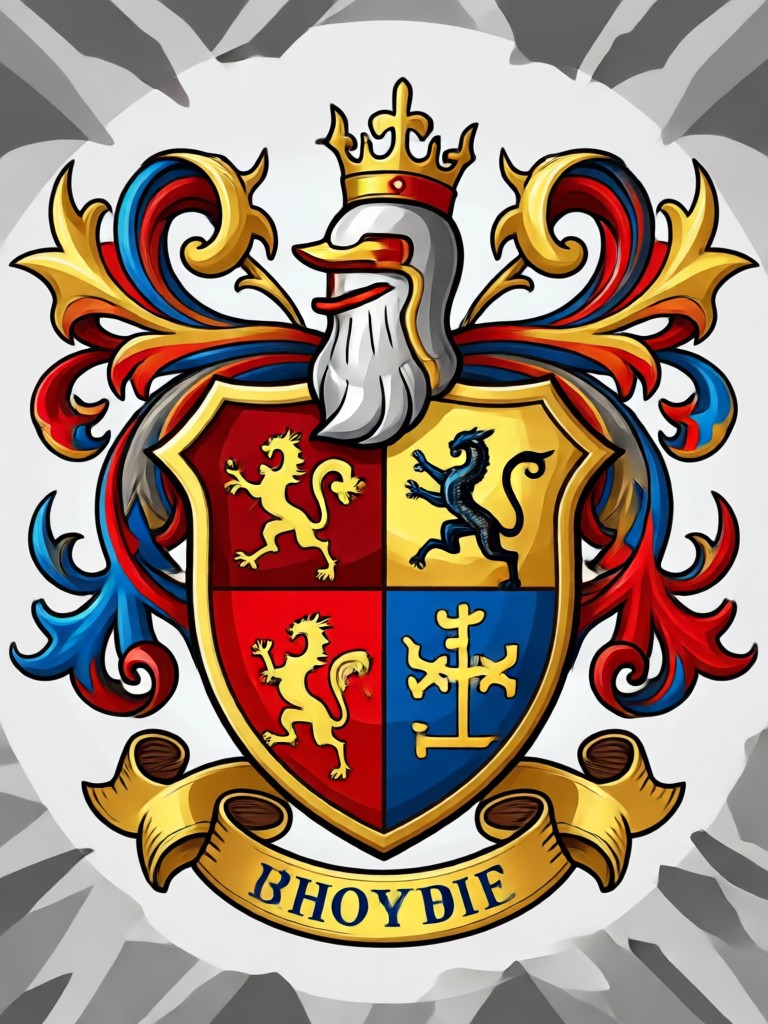 Simple monogram style heraldic seal