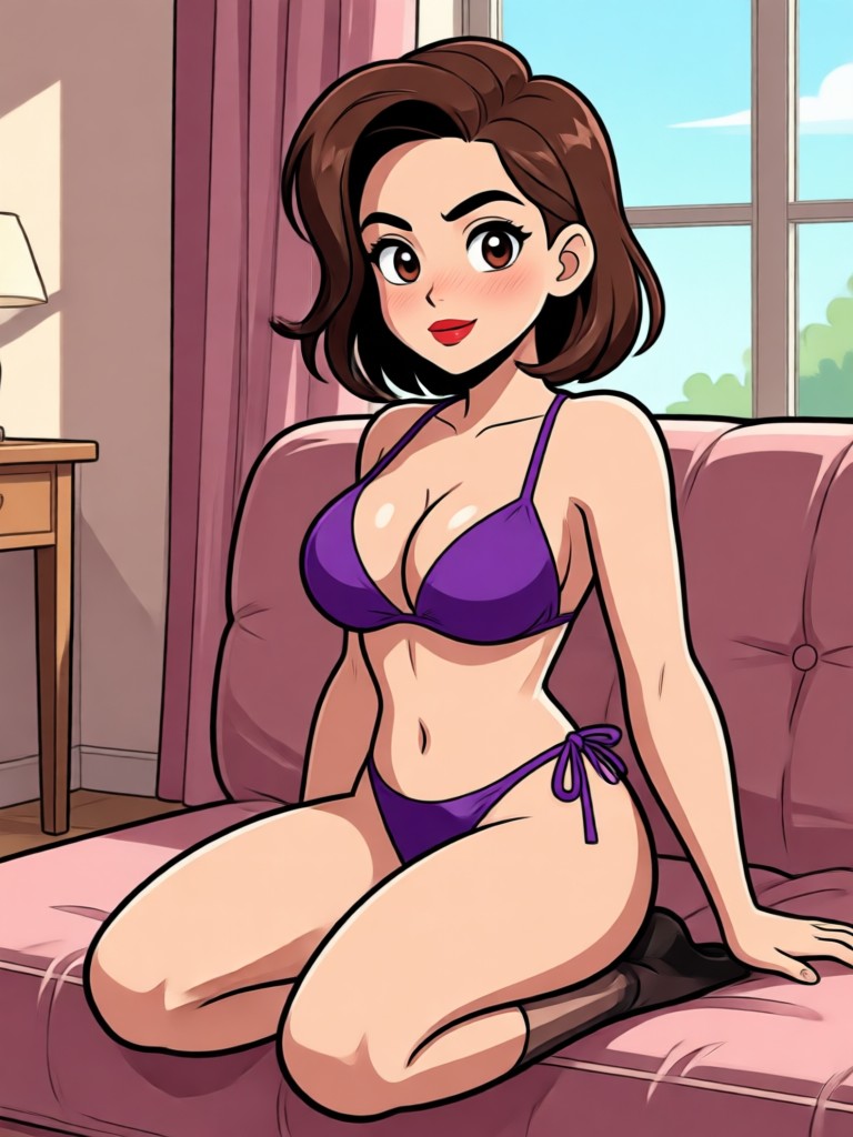 3D stylized adult cartoon character sample