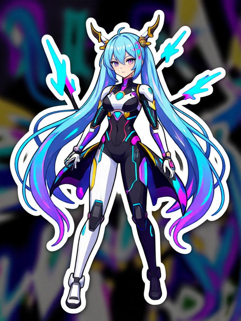 Dynamic sports clip with quad anime effect