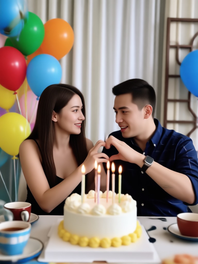 Elegant anniversary birthday video template