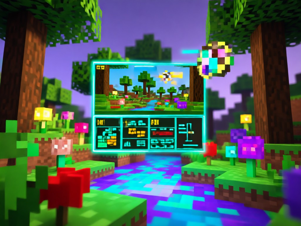 AI generated Minecraft landscape build