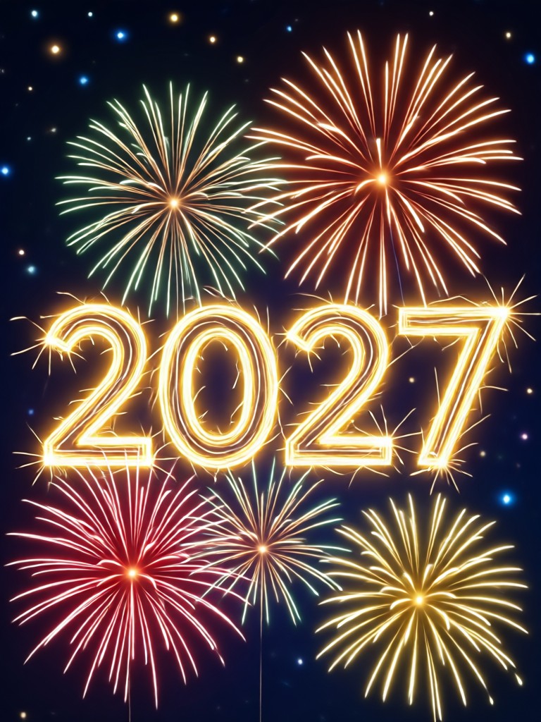 Captura de tela do app editor de fotos para o Ano Novo 2027