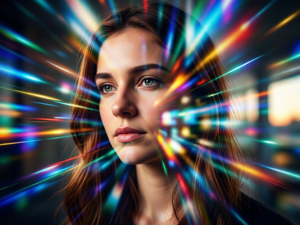 Customization controls for double exposure blend and color