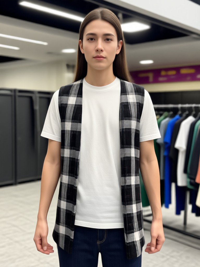 AI virtual try on formal dress result