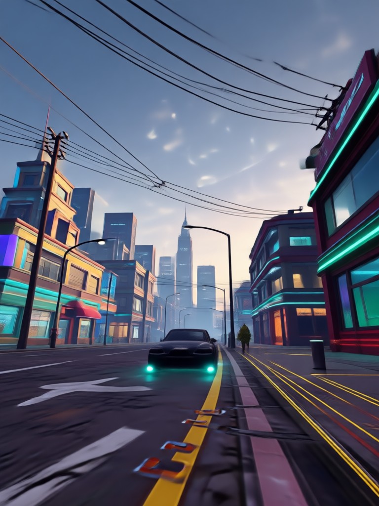 Lässiger Street-Style GTA KI-Avatar