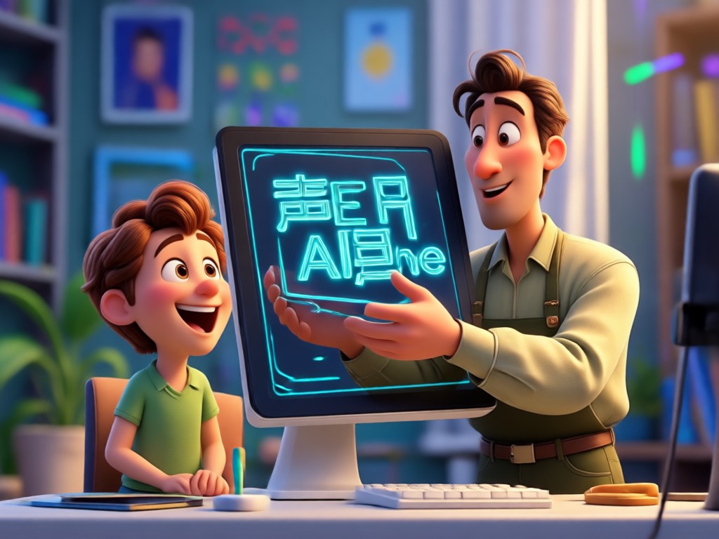 Static image turning into an animated Pixar video