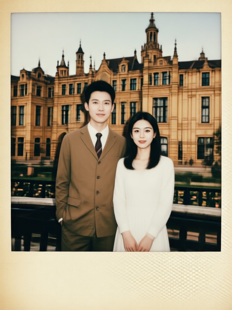 Polaroid generator output with classic border