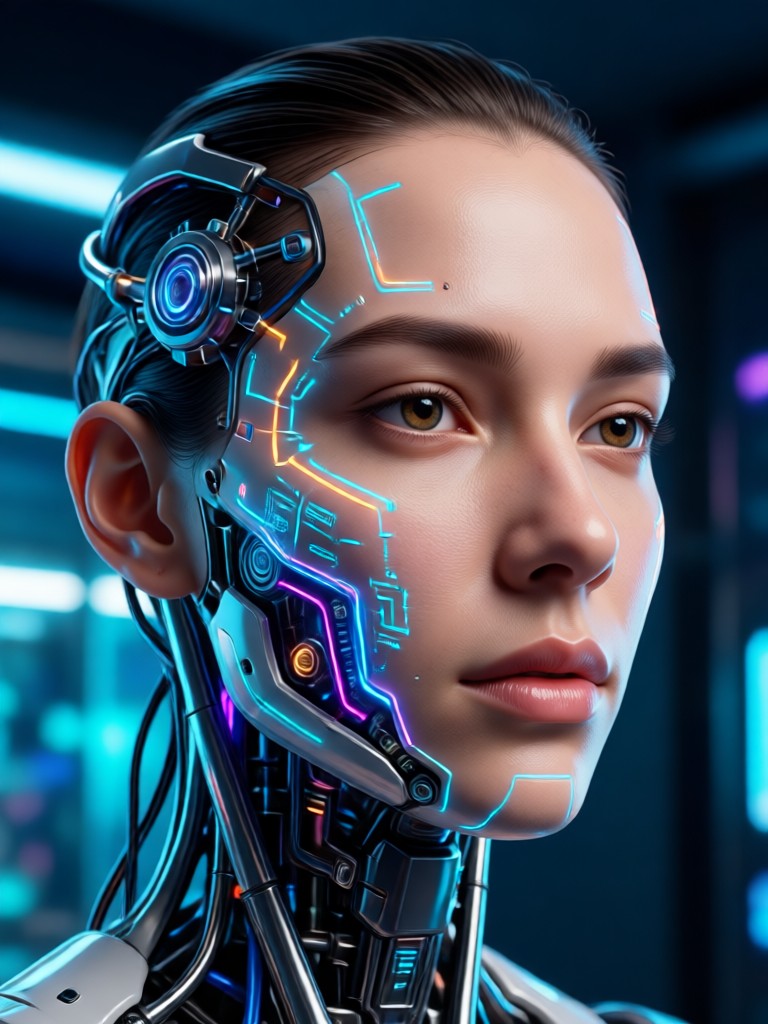 AI generated face portrait example