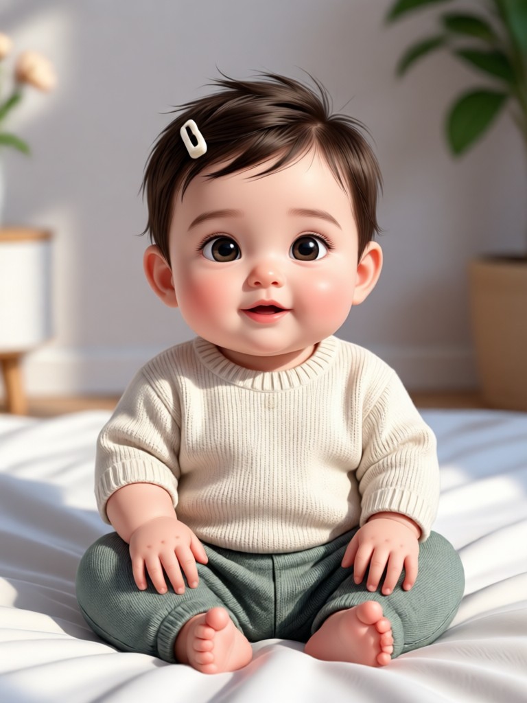 KI-generierte Babygesichts-Vorhersage aus Elternfotos