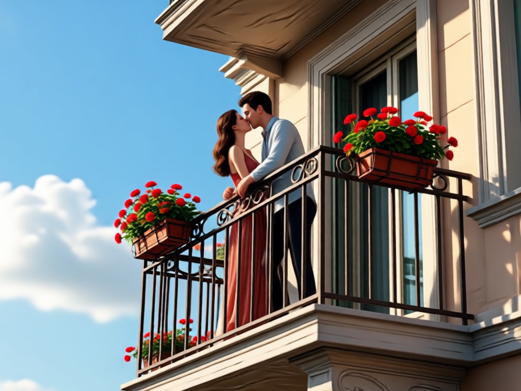 Customizable balcony kiss video styles