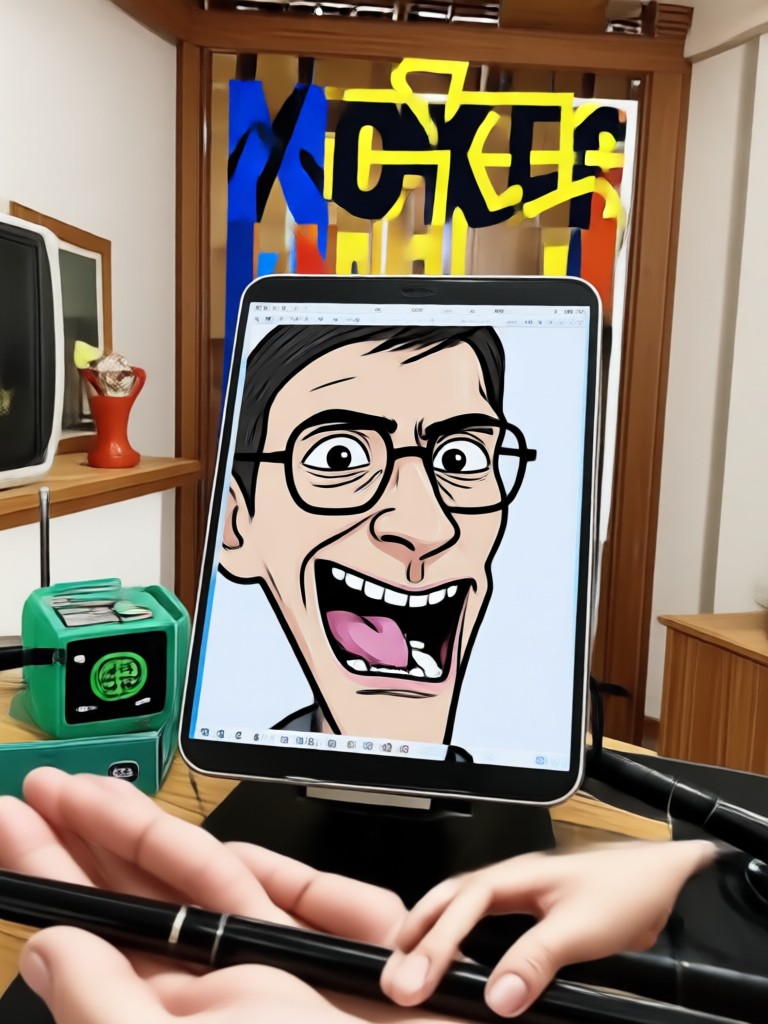 Funny reaction meme with AI