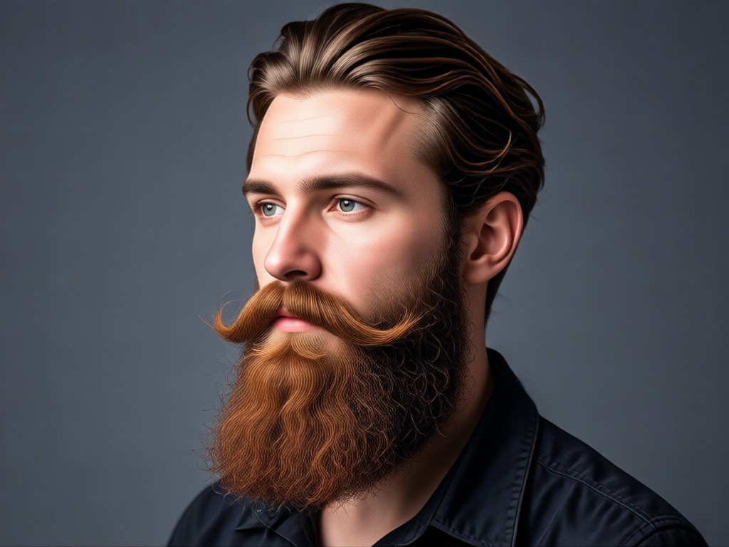Simple three step AI beard generation process