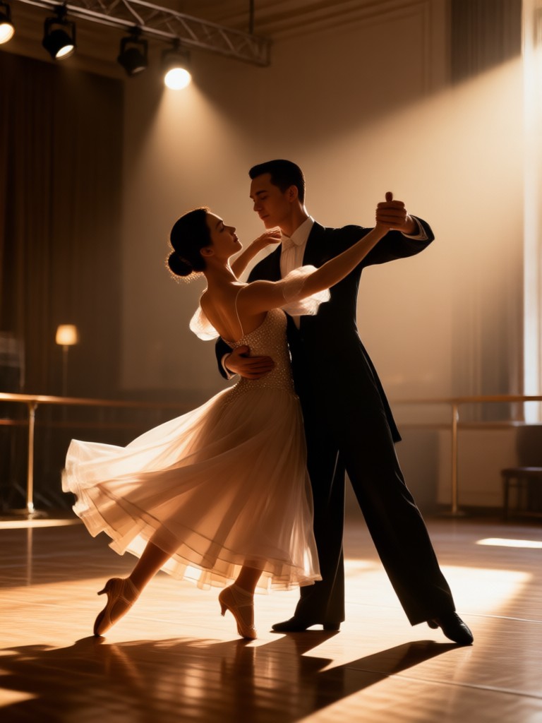 Efecto de vals en cámara lenta cinematográfico