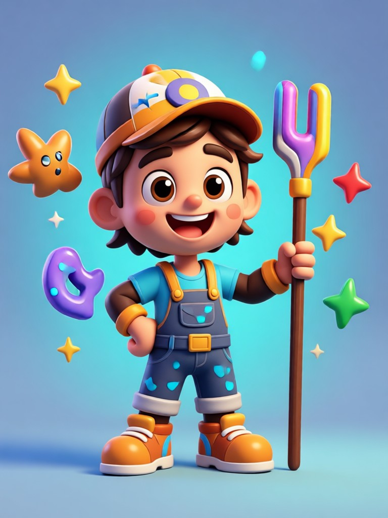ai 3d character creator result mystical wizard