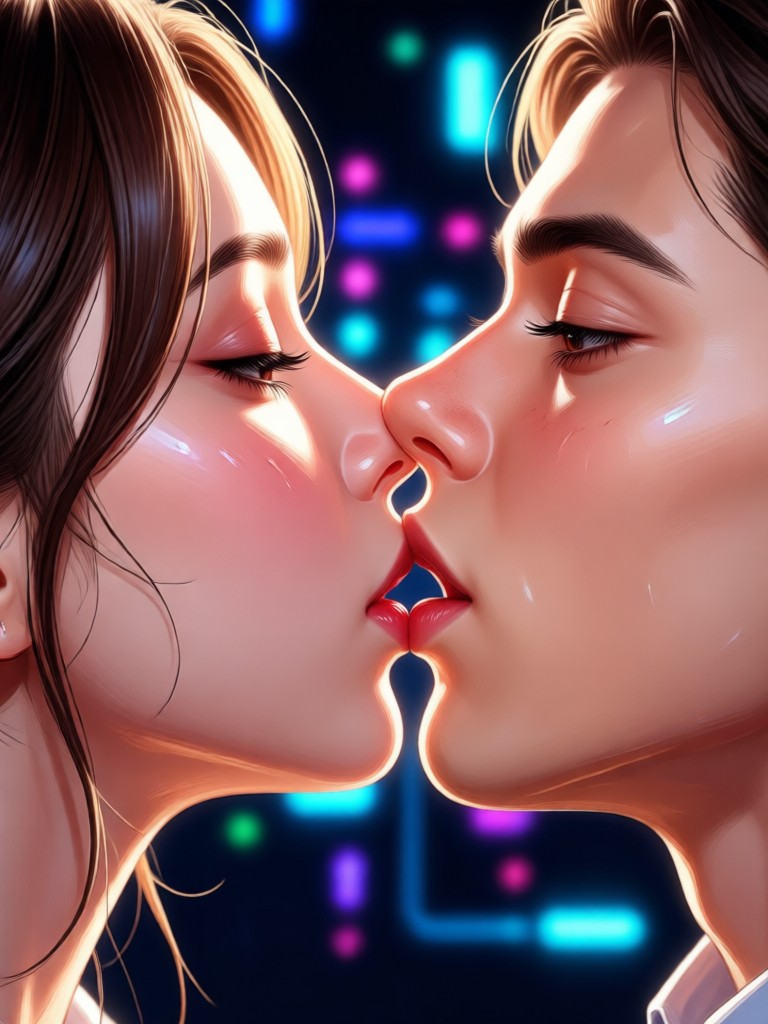 Realistic Romantic Kiss Video