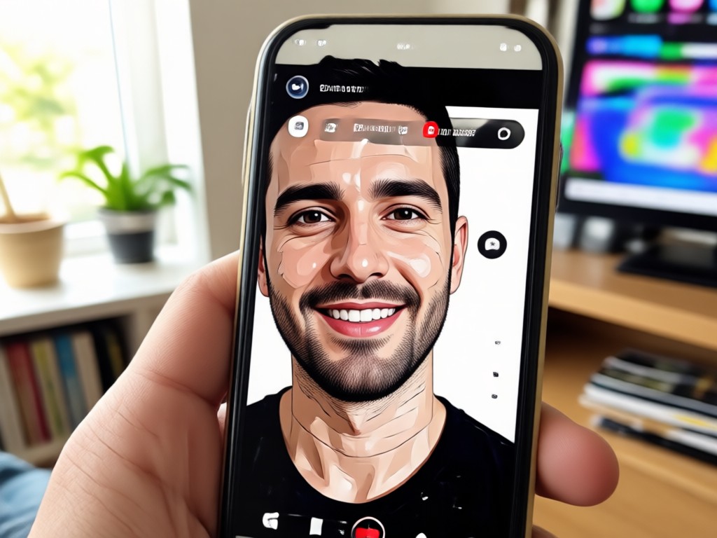 Foto transformada em um avatar de anime para YouTube